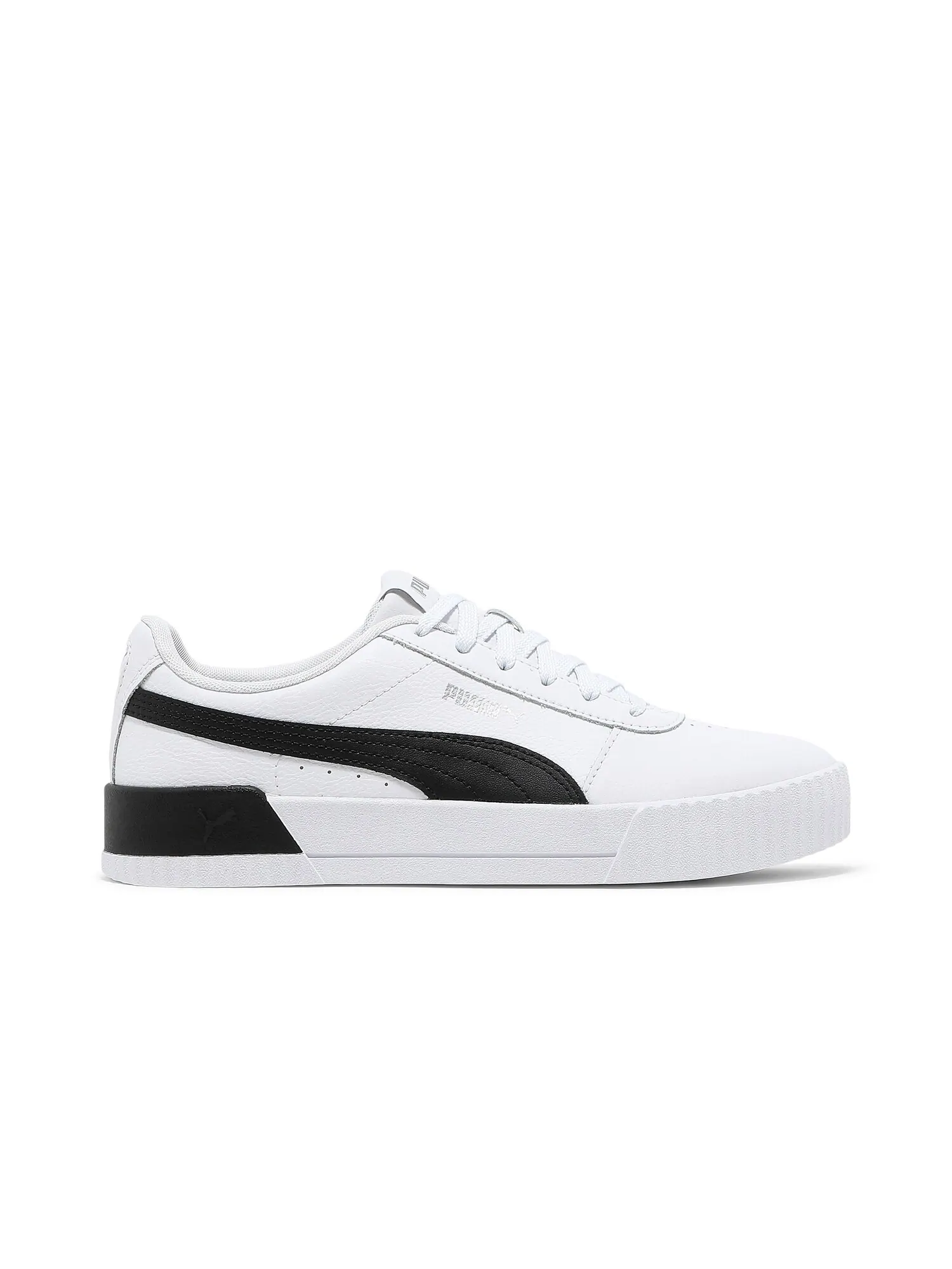 Кроссовки Wmns Carina Leather Puma — изображение 1 из 8, белый/черный
