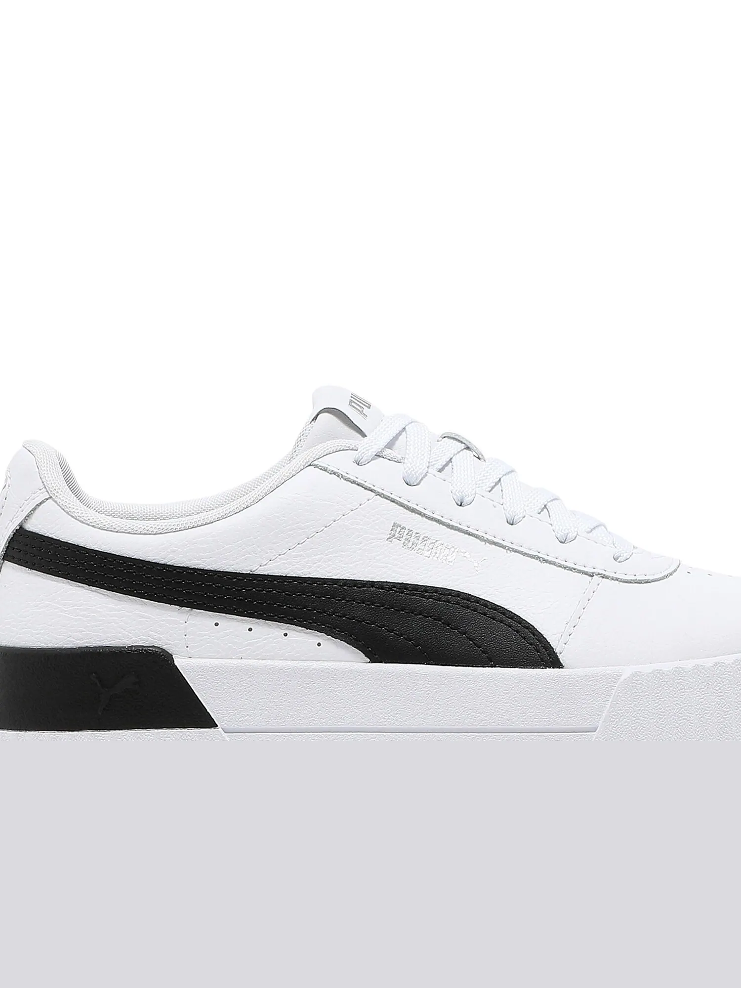 Кроссовки Wmns Carina Leather Puma — изображение 2 из 8, белый/черный