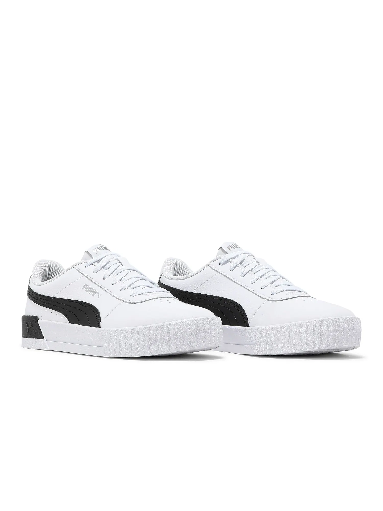 Кроссовки Wmns Carina Leather Puma — изображение 8 из 8, белый/черный
