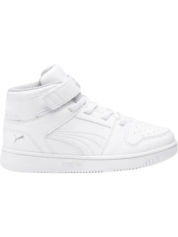 Кроссовки Puma Rebound LayUp Little Kid White Grey Violet — изображение 1 из 1, белый