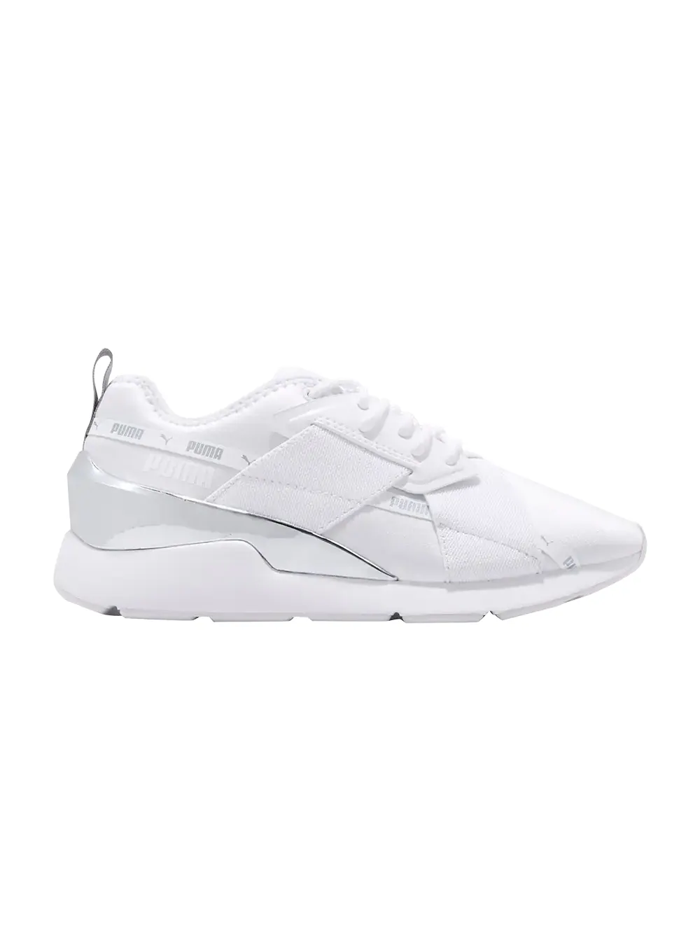 Кроссовки Wmns Muse X-2 Metallic Puma — изображение 1 из 1, белый/серебристый