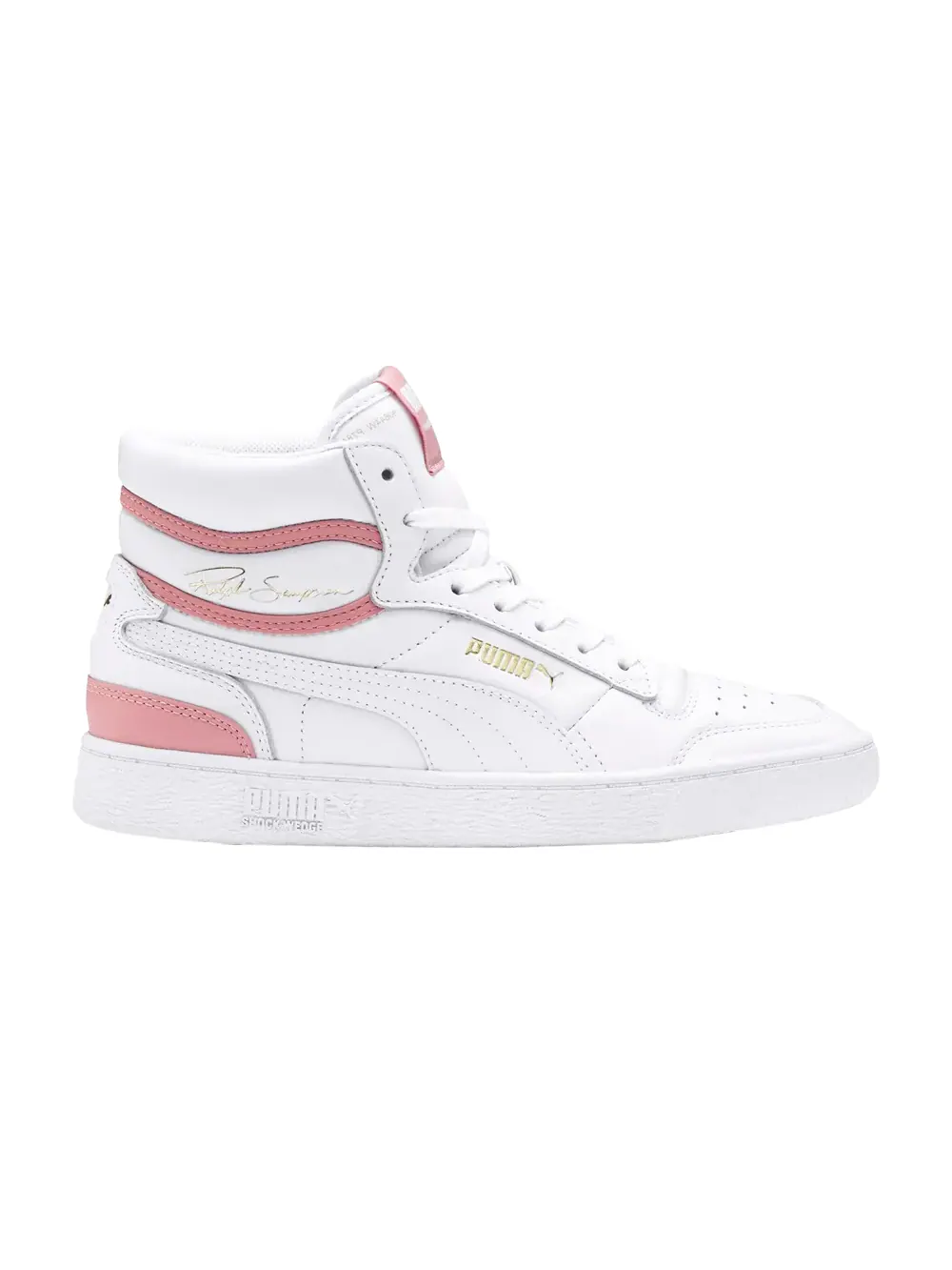 Кроссовки Ralph Sampson Mid Puma — изображение 1 из 1, белый/розовый