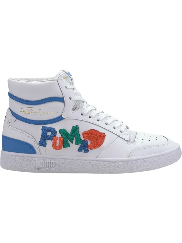 Кроссовки Puma Ralph Sampson Mid Badges - White Palace Blue — изображение 1 из 1, белый