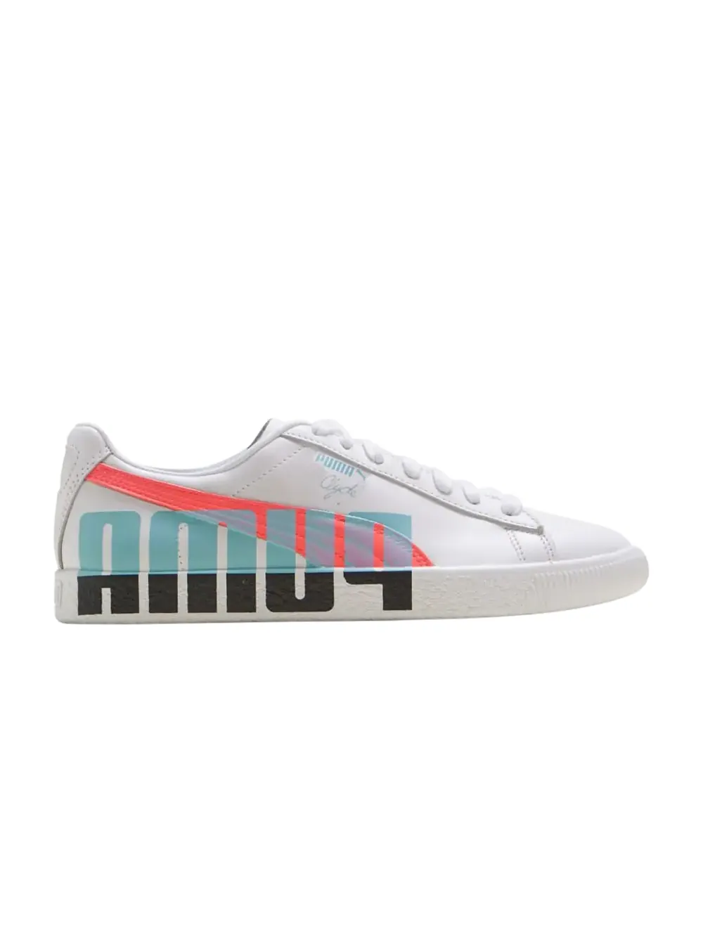 Кроссовки Wmns Clyde Puma — изображение 1 из 1, белый/розовый