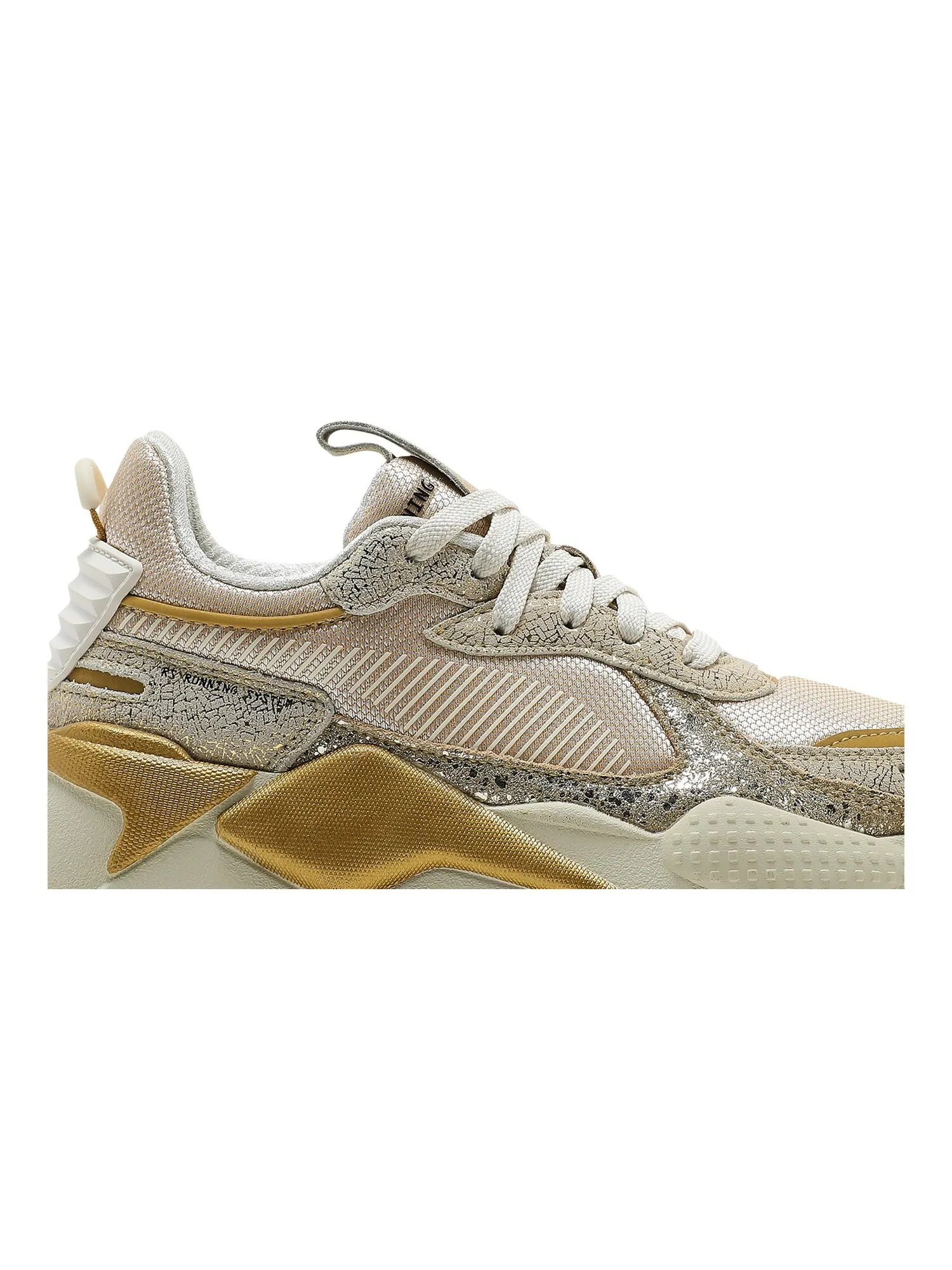 Женские кроссовки Puma RS-X в золотом цвете — изображение 2 из 8, белый/золотистый/черный