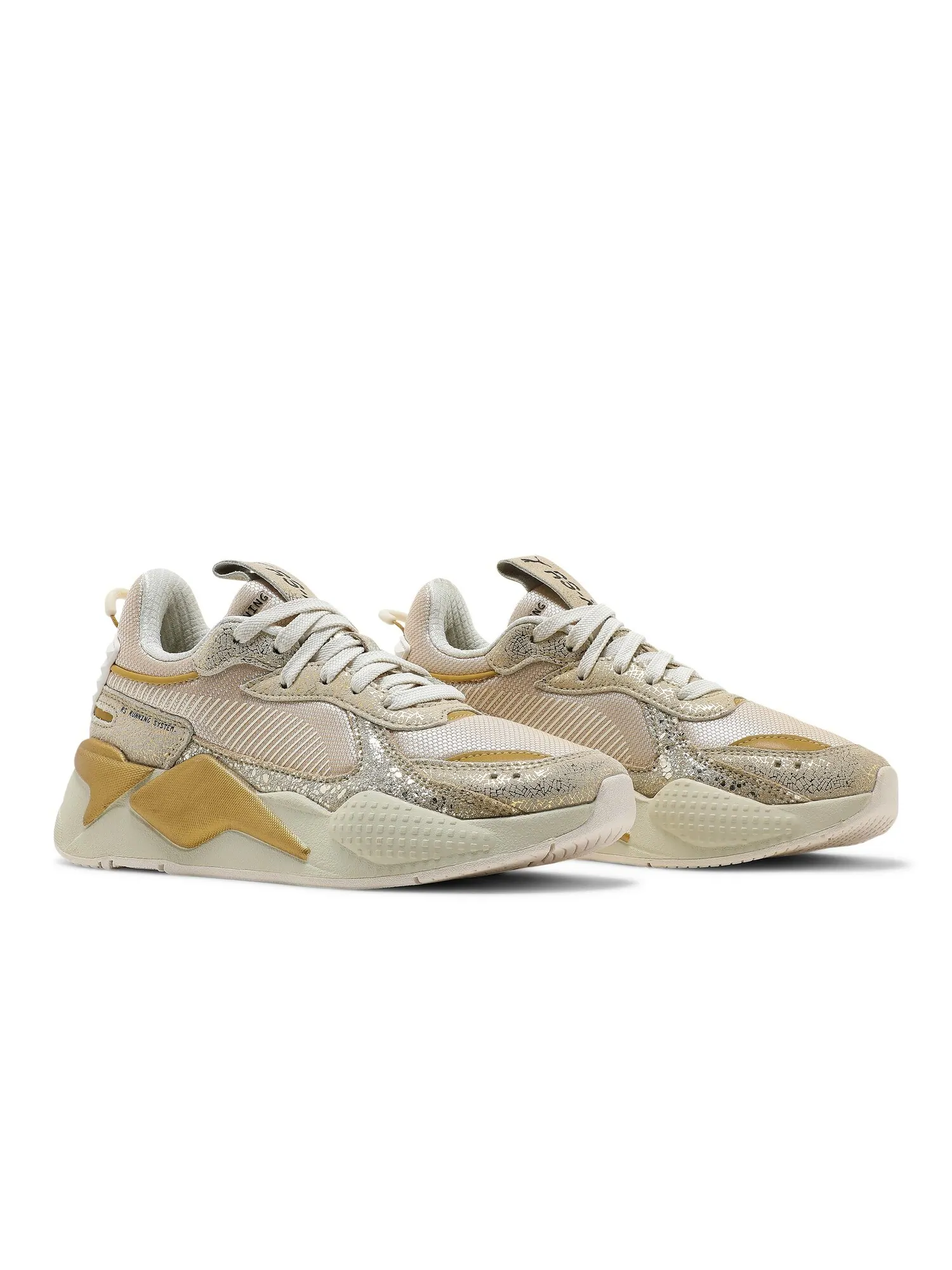 Женские кроссовки Puma RS-X в золотом цвете — изображение 8 из 8, белый/золотистый/черный
