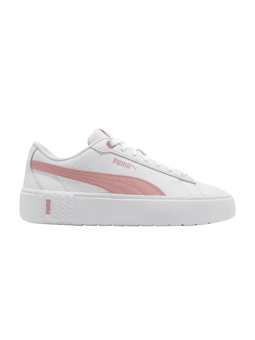 Кроссовки Wmns Smash Platform V2 L Puma — изображение 1 из 1, белый/розовый