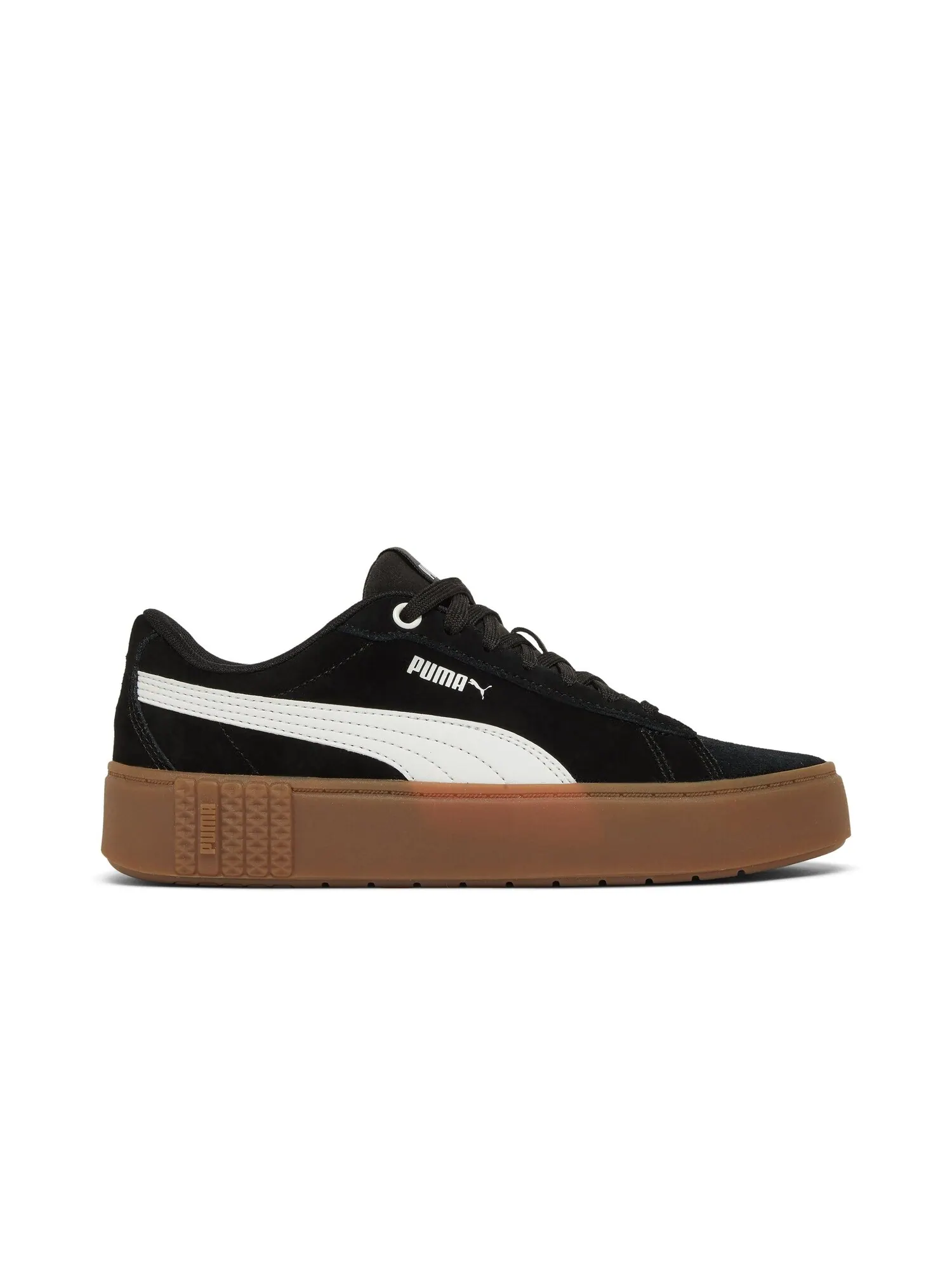 Кроссовки Wmns Smash Platform v2 Suede Puma — изображение 1 из 8, черный/белый