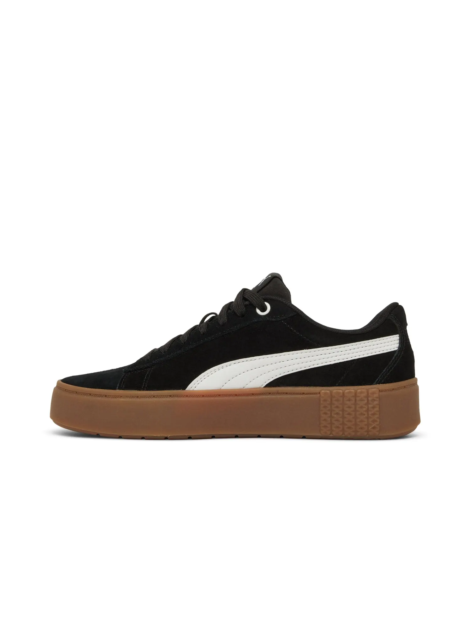 Кроссовки Wmns Smash Platform v2 Suede Puma — изображение 3 из 8, черный/белый