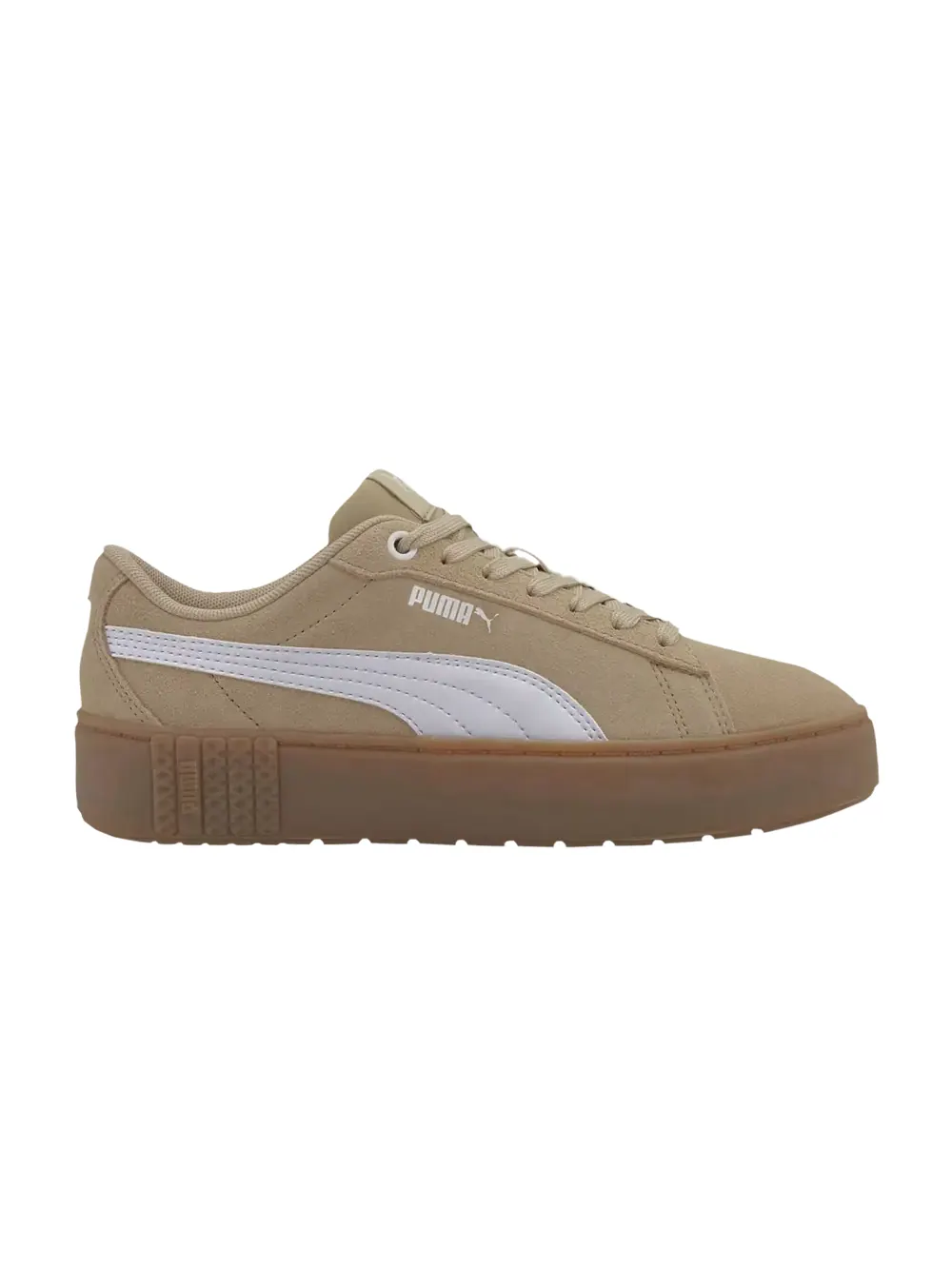 Кроссовки Wmns Smash Platform V2 Suede Puma — изображение 1 из 1, бледный хаки/белый