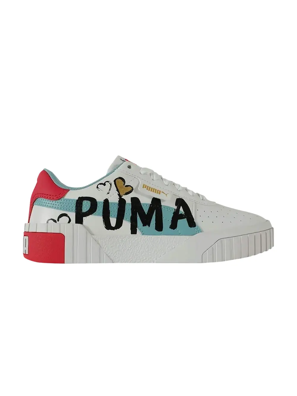 Кроссовки Cali Novelty Jr Puma — изображение 1 из 1, белый/розовый/голубой