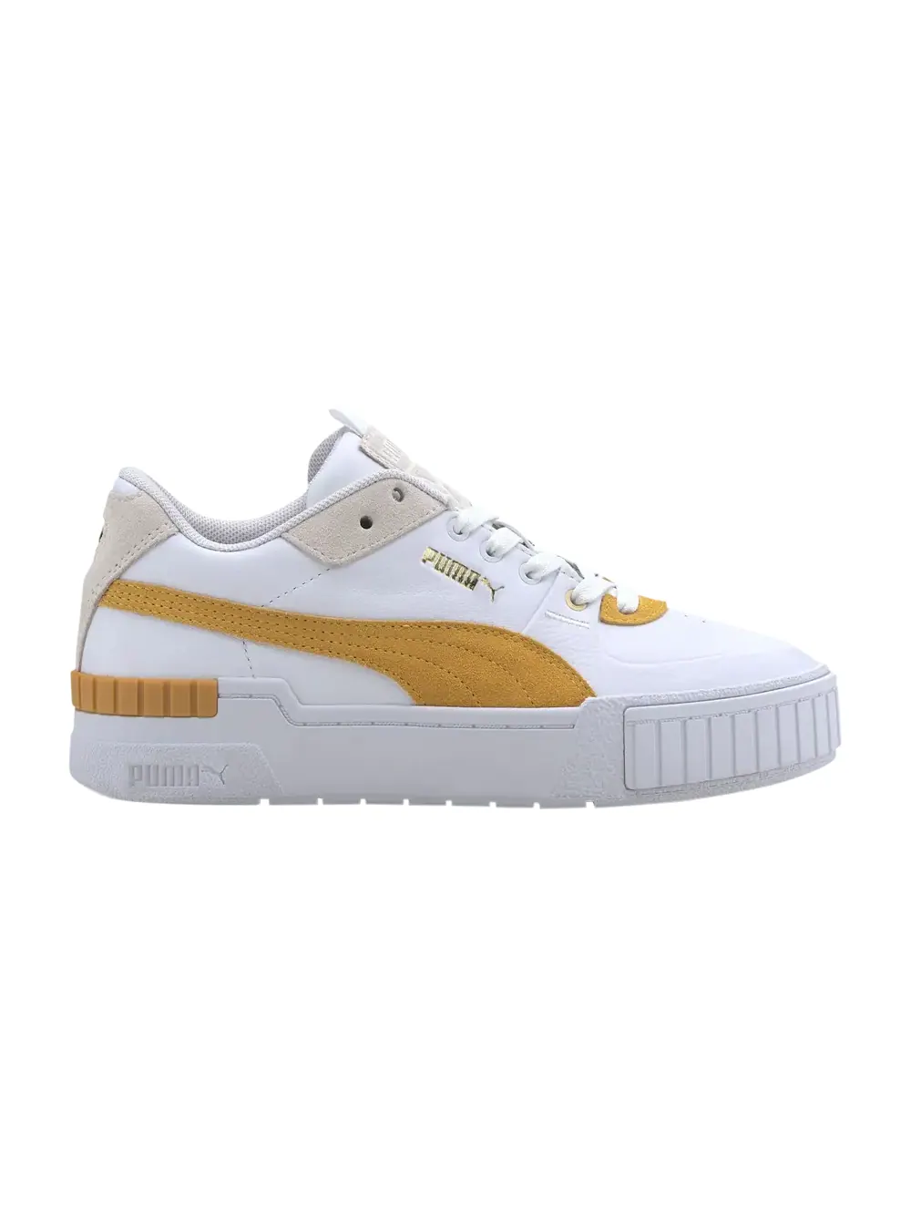 Кроссовки Wmns Cali Sport Heritage Puma — изображение 1 из 1, белый/золотистый