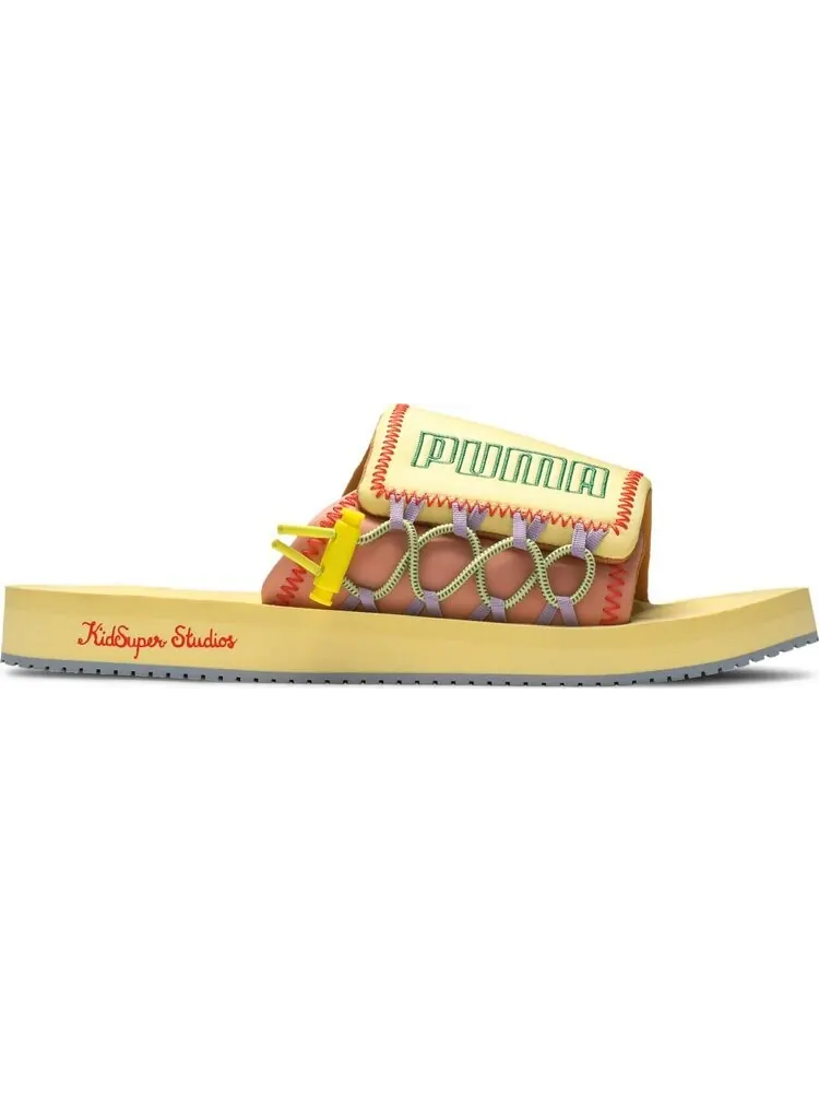 Сандалии Puma KidSuper Studios x Wilo Slide Yellow Peach Beige — изображение 1 из 8, желтый