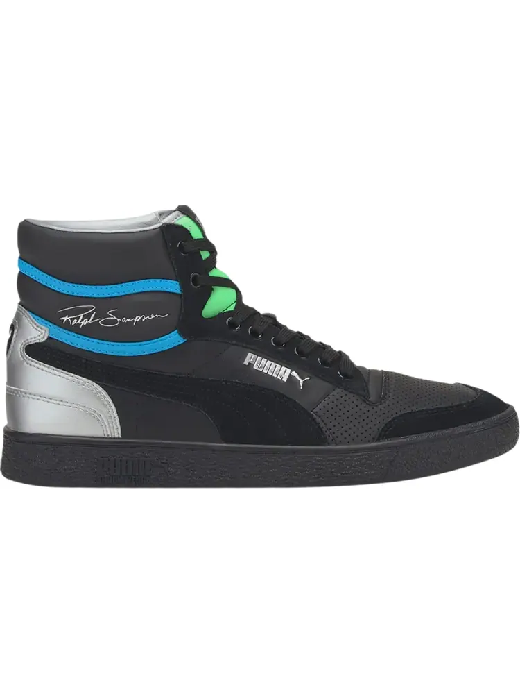 Кроссовки Puma Ralph Sampson Mid Royal - Black Elektro Green — изображение 1 из 1, черный
