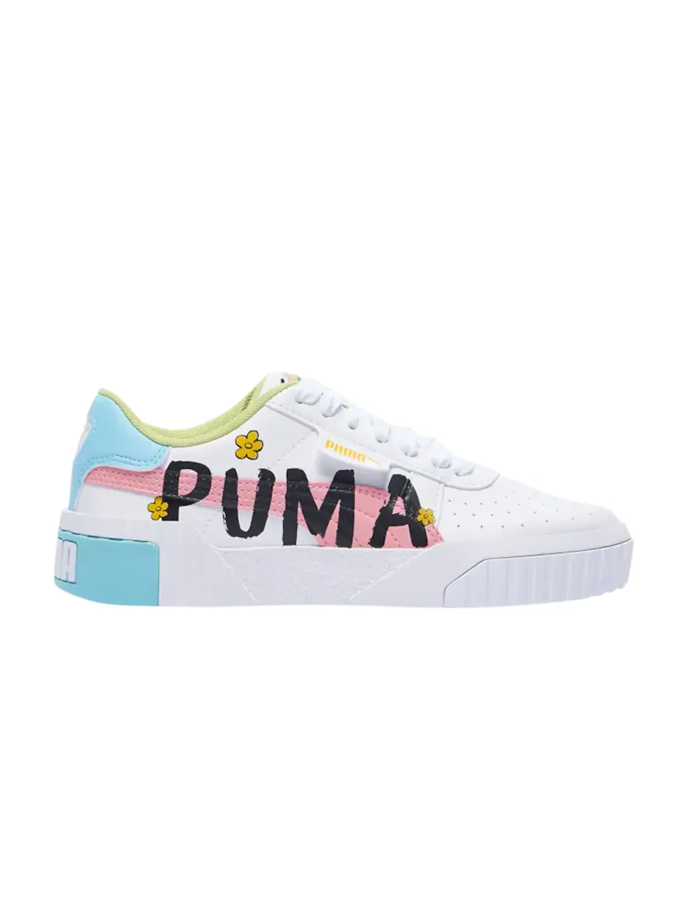 Кроссовки Cali Novelty Jr Puma — изображение 1 из 1, белый/мульти-/зеленый