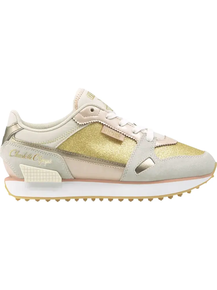 Кроссовки Puma Charlotte Olympia x Wmns Mile Rider Gold Glitter — изображение 1 из 1, белый