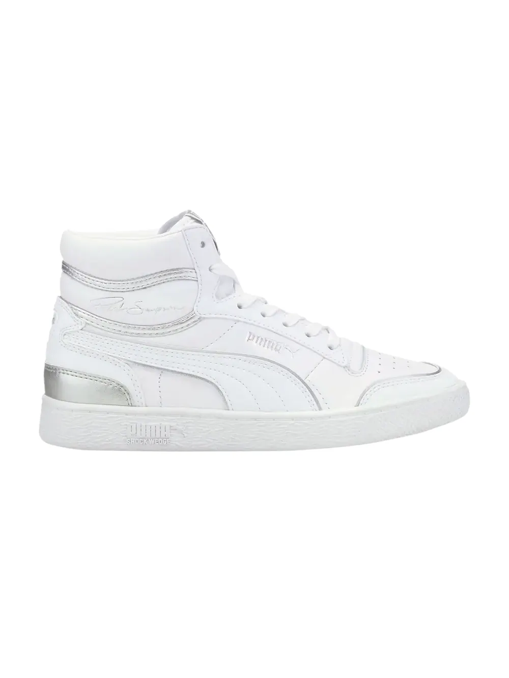 Кроссовки Wmns Ralph Sampson Mid Metal Puma — изображение 1 из 1, белый/серебристый