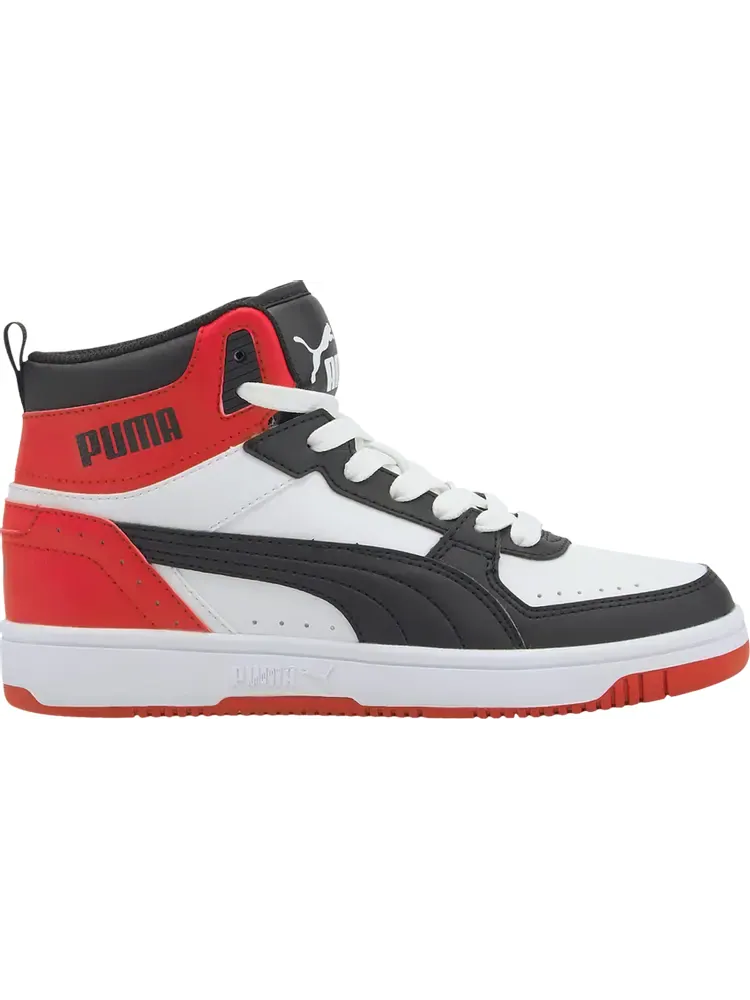 Кроссовки Puma Rebound Joy Big Kid Black White Red — изображение 1 из 1, белый