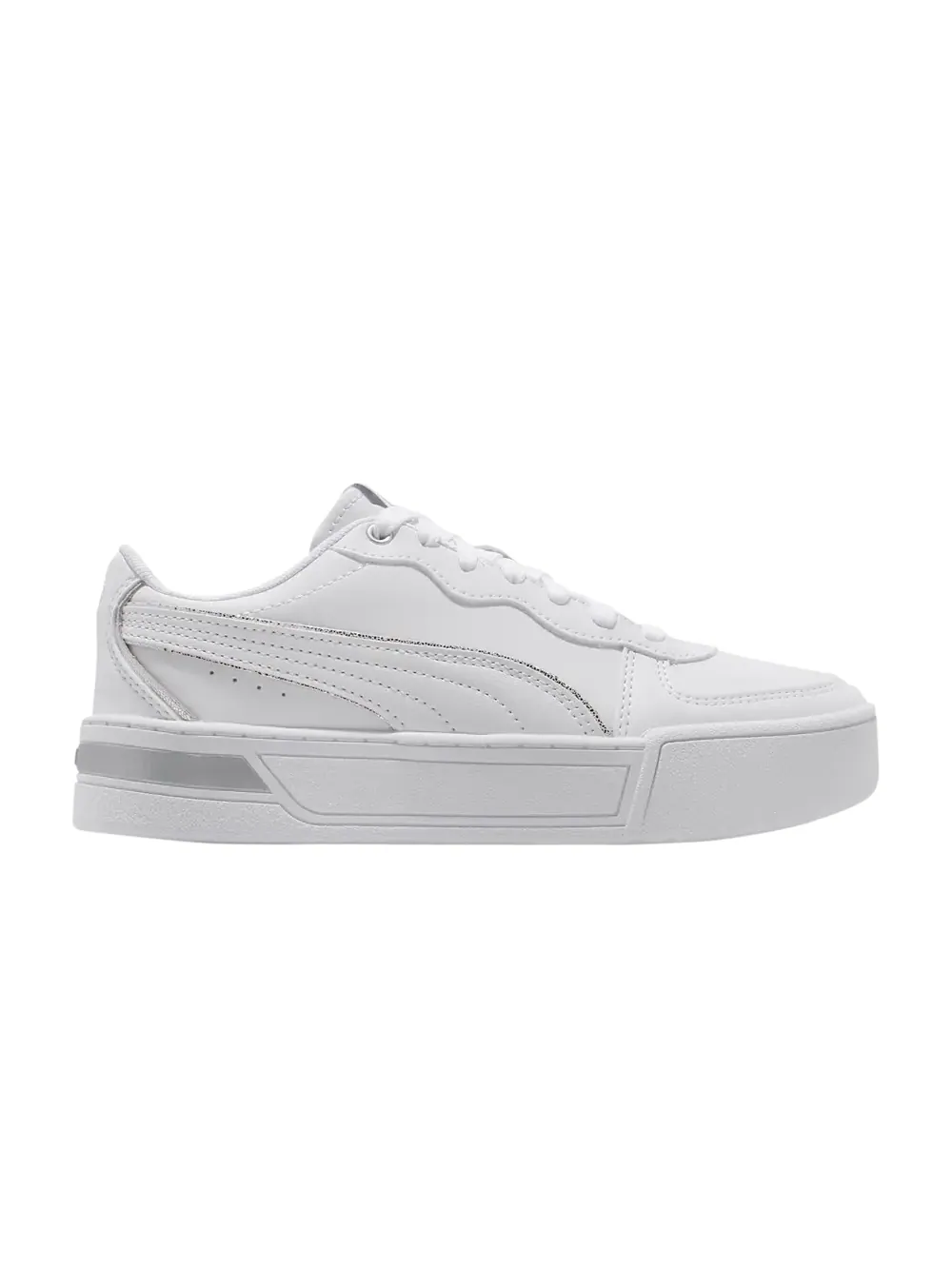 Кроссовки Skye Metallic Puma — изображение 1 из 1, белый/белый/серебристый