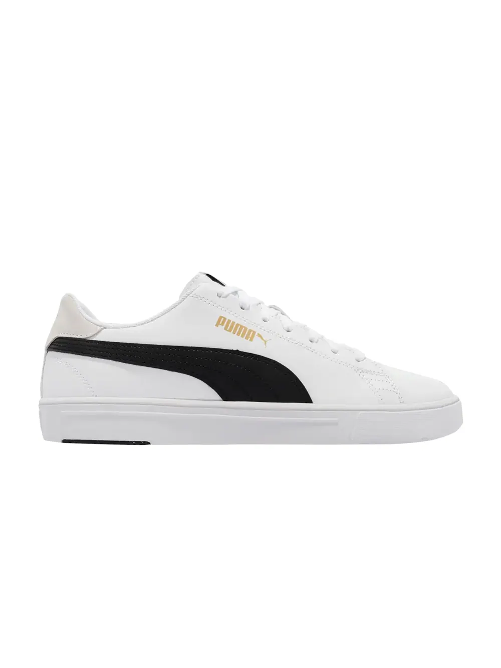 Кроссовки Serve Pro Lite Puma — изображение 1 из 1, белый/черный/золотистый