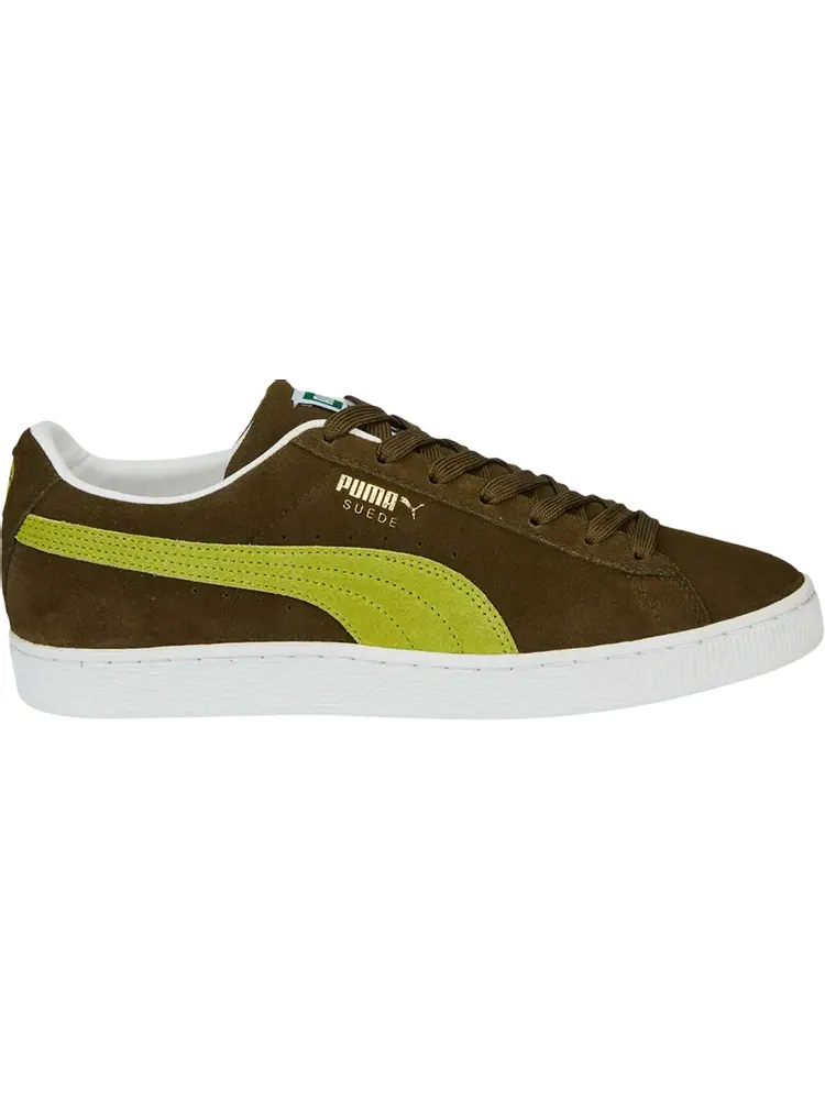 Кроссовки Puma Suede Classic 21 Deep Olive Tart Apple — изображение 1 из 1, зеленый