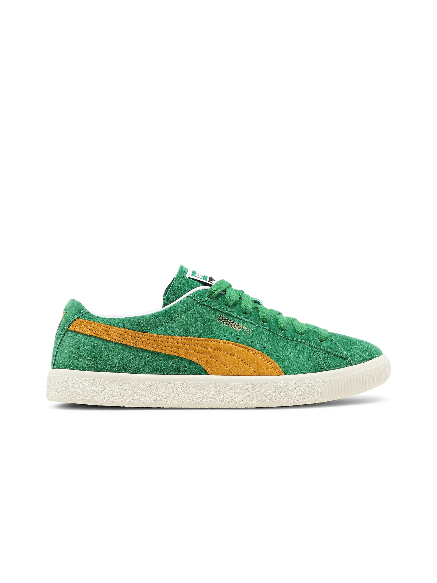 Кроссовки Suede Vintage Puma — изображение 1 из 8, зеленый//слоновая кость