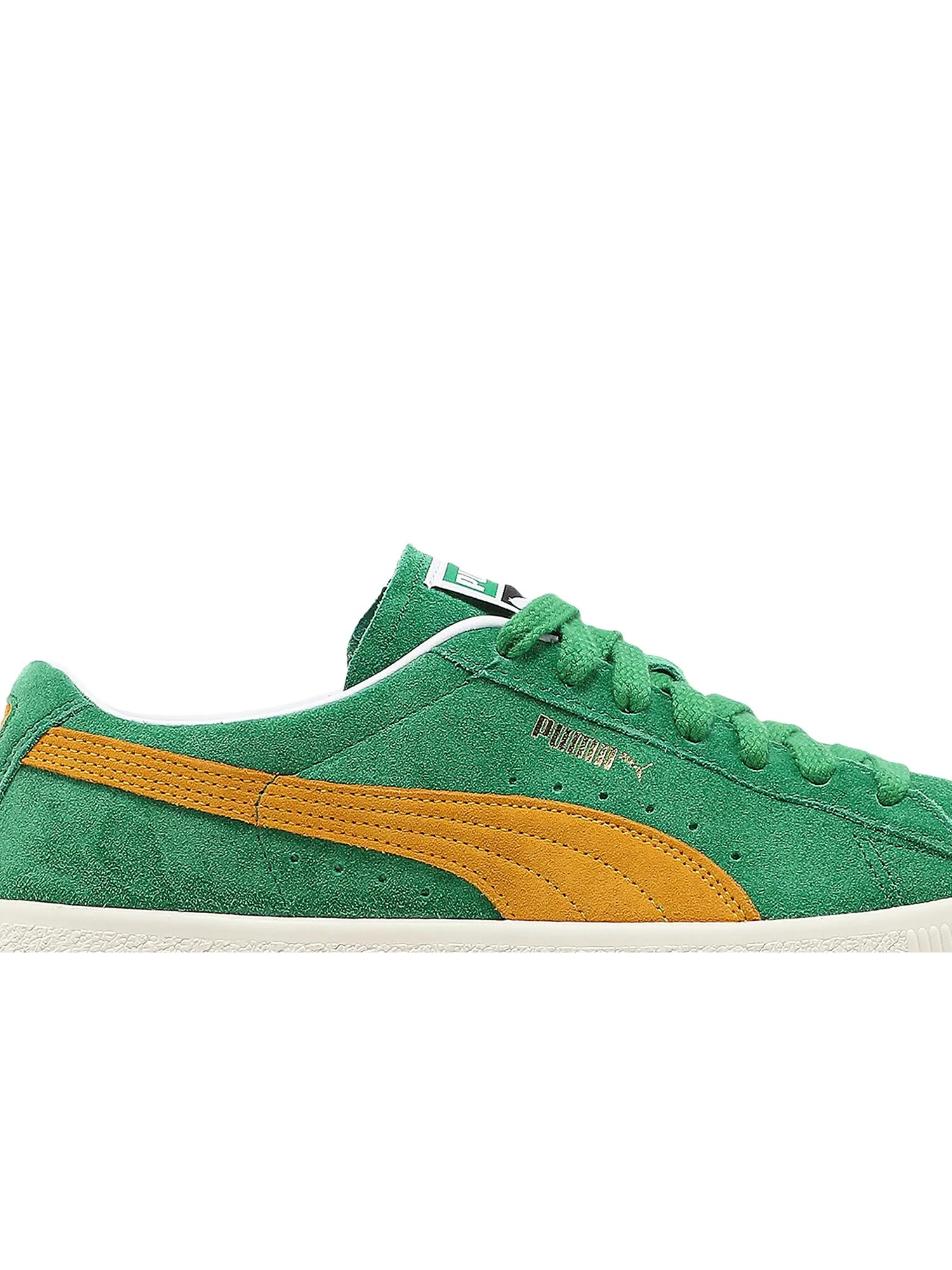 Кроссовки Suede Vintage Puma — изображение 2 из 8, зеленый//слоновая кость