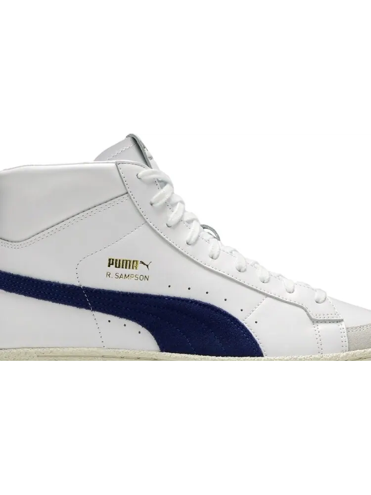 Кроссовки Puma Ralph Sampson 70 Mid OG White Elektro Blue — изображение 2 из 8, белый