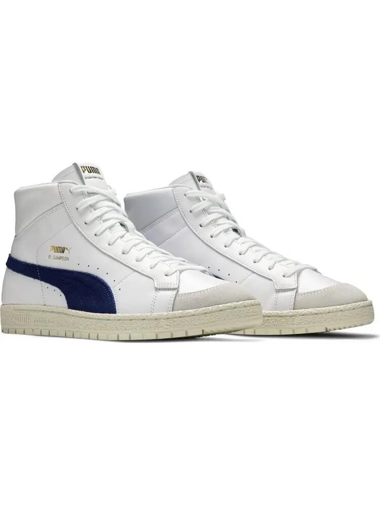 Кроссовки Puma Ralph Sampson 70 Mid OG White Elektro Blue — изображение 8 из 8, белый