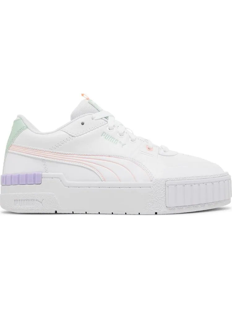Кроссовки Puma Wmns Cali Sport Pastel Mix - Elektro Peach — изображение 1 из 8, белый