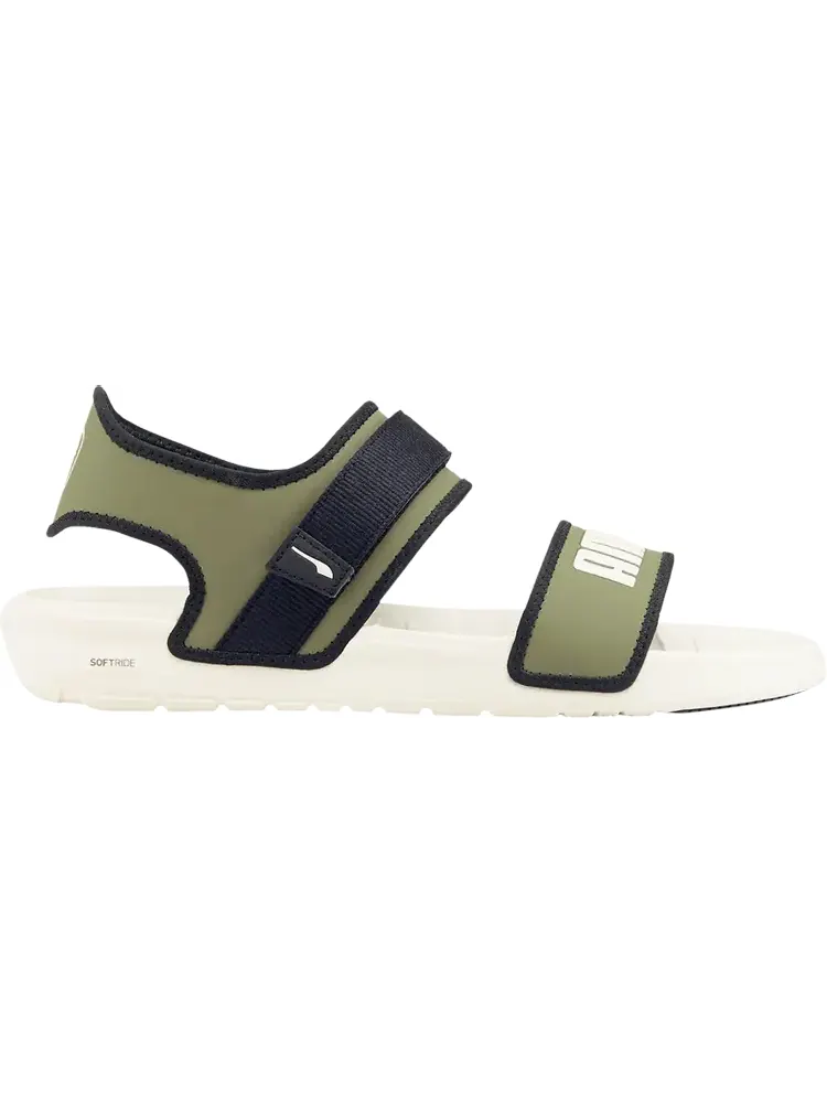 Сандалии Puma Softride Slide White Dark Green Moss — изображение 1 из 1, белый