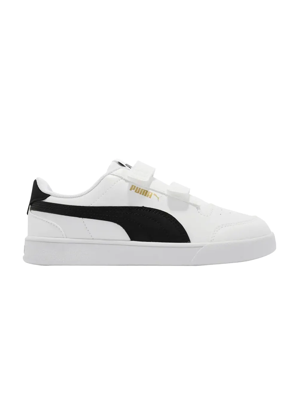 Кроссовки Shuffle V PS Puma — изображение 1 из 1, белый/черный/золотистый