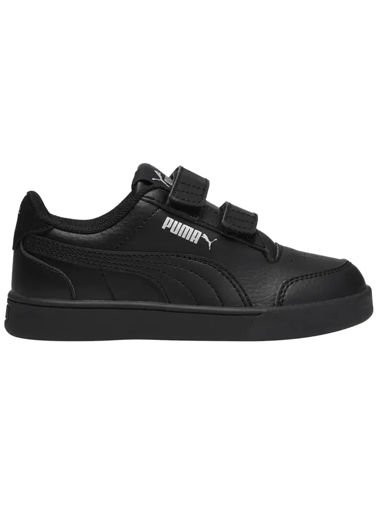 Кроссовки Puma Shuffle Velcro Little Kid 'Black Silver' — изображение 1 из 1, черный серебристый