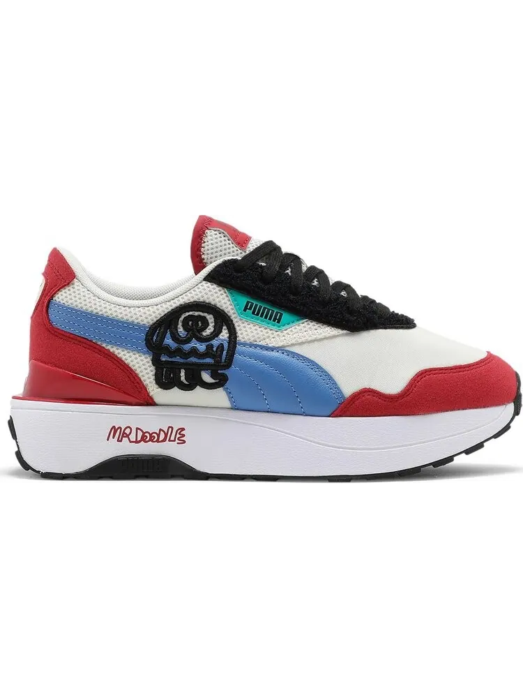 Кроссовки Puma Mr. Doodle x Wmns Cruise Rider Eggnog Ultramarine — изображение 1 из 8, бежевый