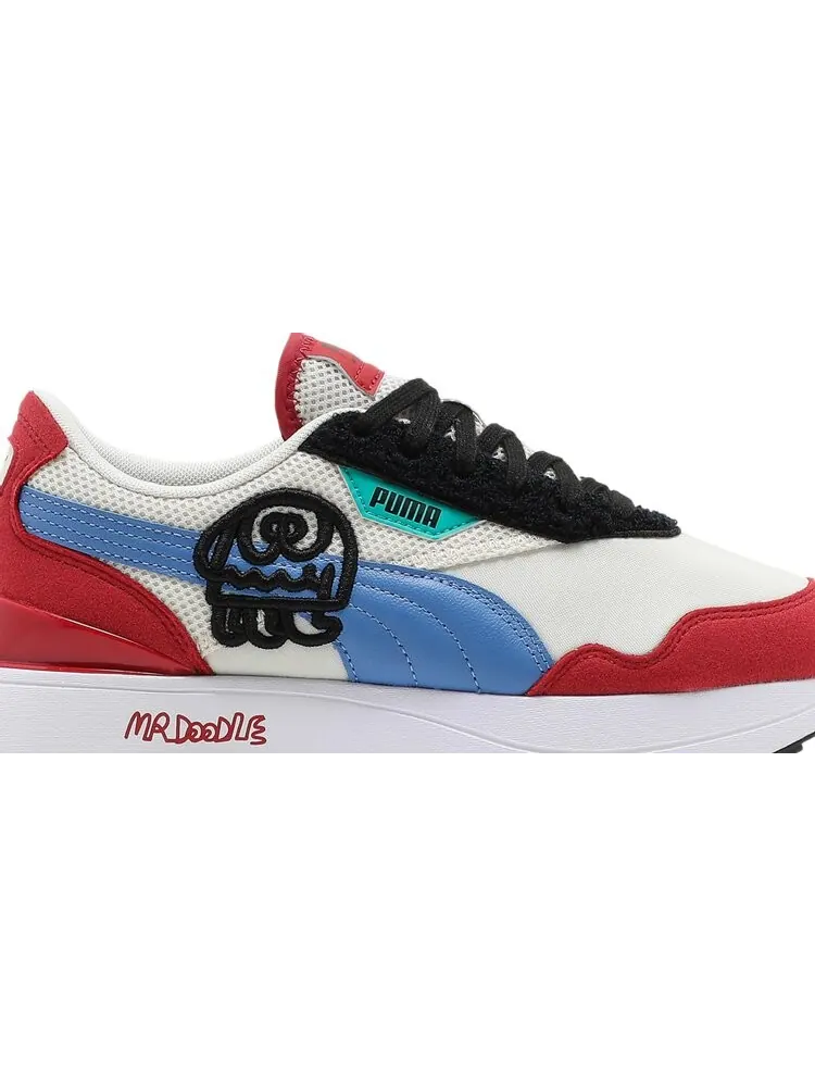 Кроссовки Puma Mr. Doodle x Wmns Cruise Rider Eggnog Ultramarine — изображение 2 из 8, бежевый