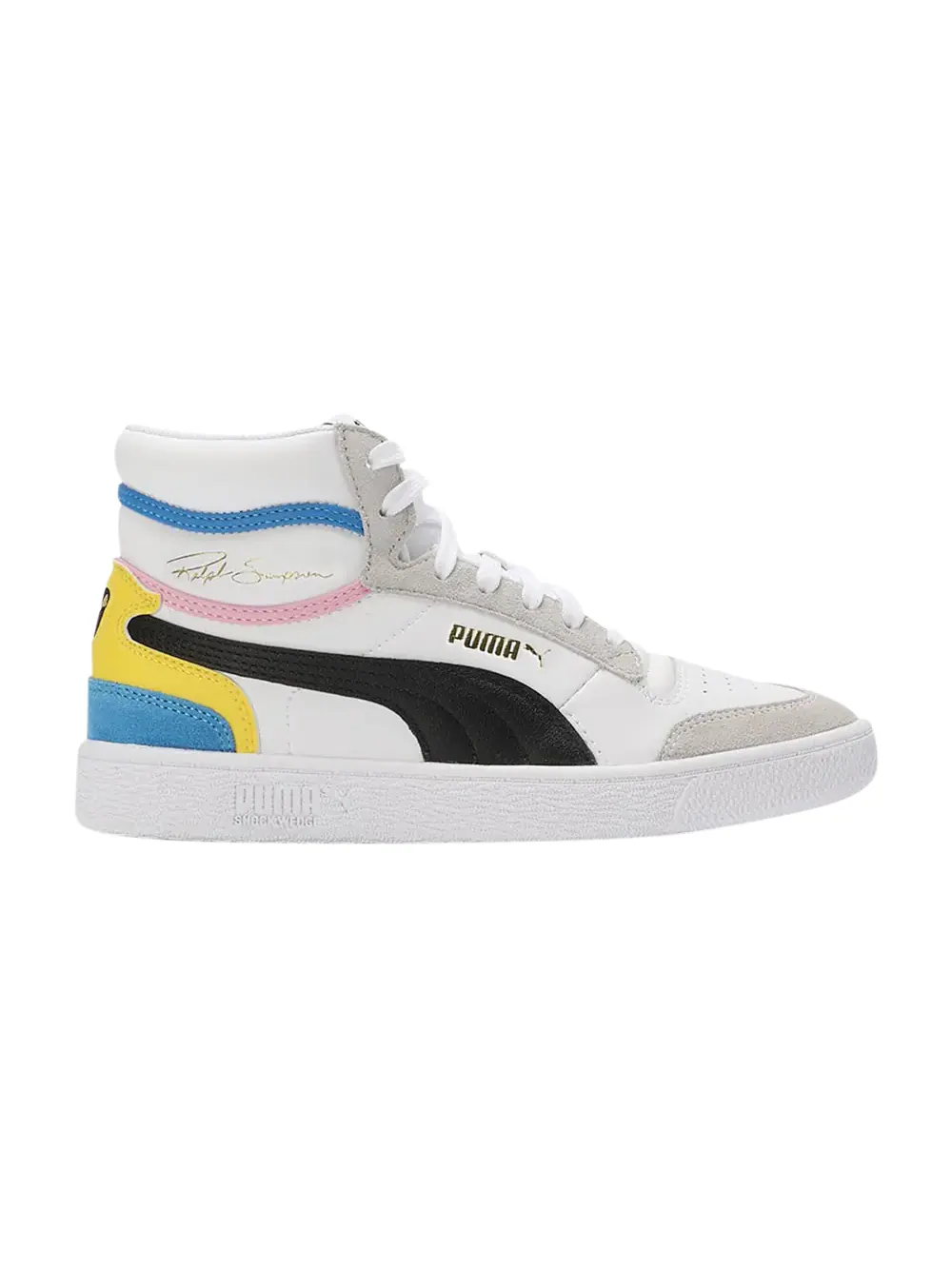 Кроссовки Ralph Sampson Mid Puma — изображение 1 из 1, белый/черный/желтый