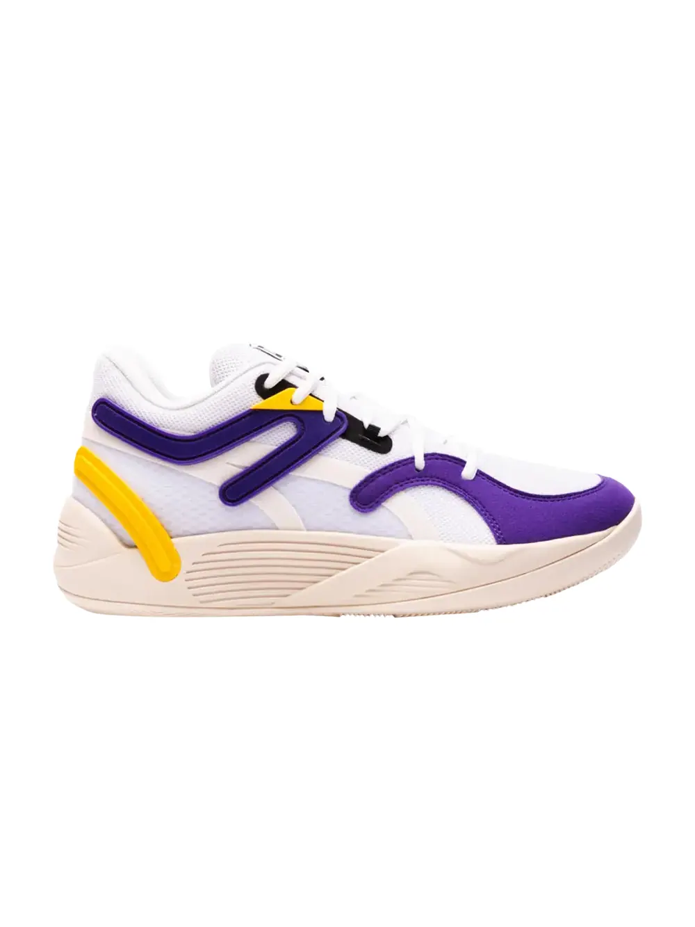 Кроссовки TRC Blaze Court Puma — изображение 1 из 1, белый/желтый