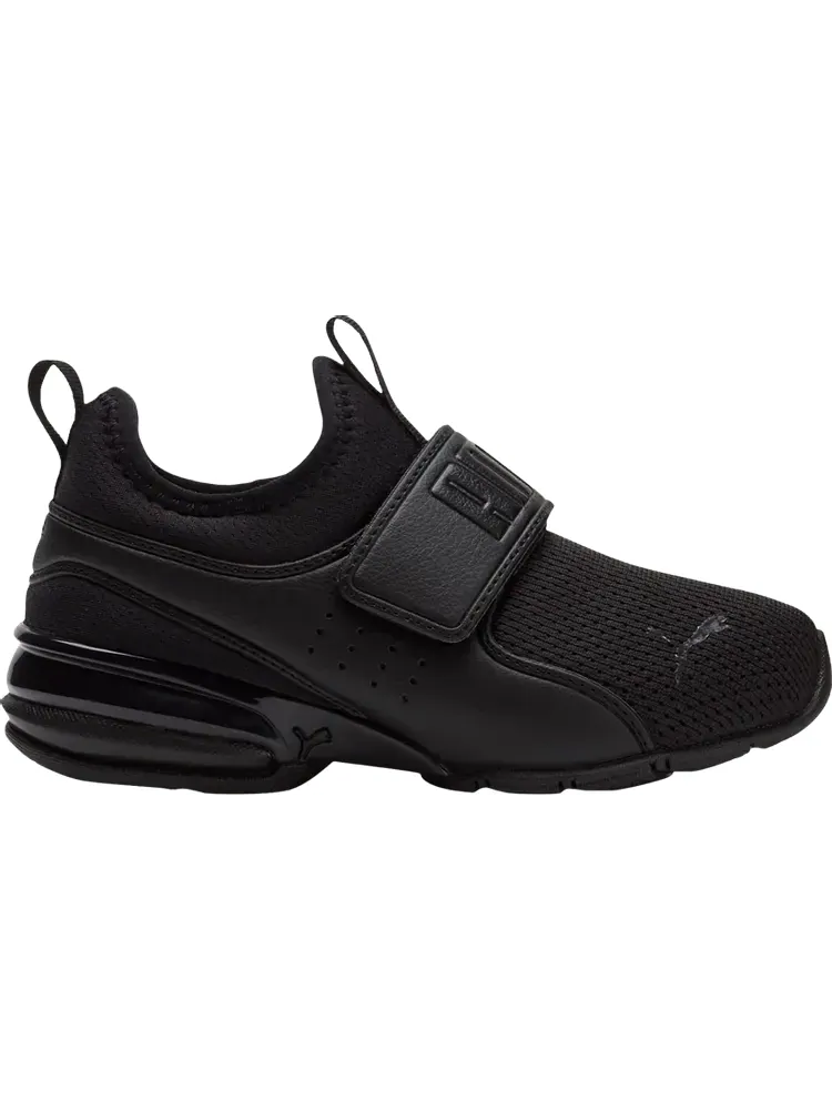 Кроссовки Puma Axelion Slip-On Little Kid Triple Black — изображение 1 из 1, черный