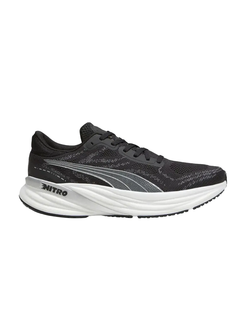Кроссовки Magnify Nitro 2 Puma — изображение 1 из 1, черный/белый/серебристый
