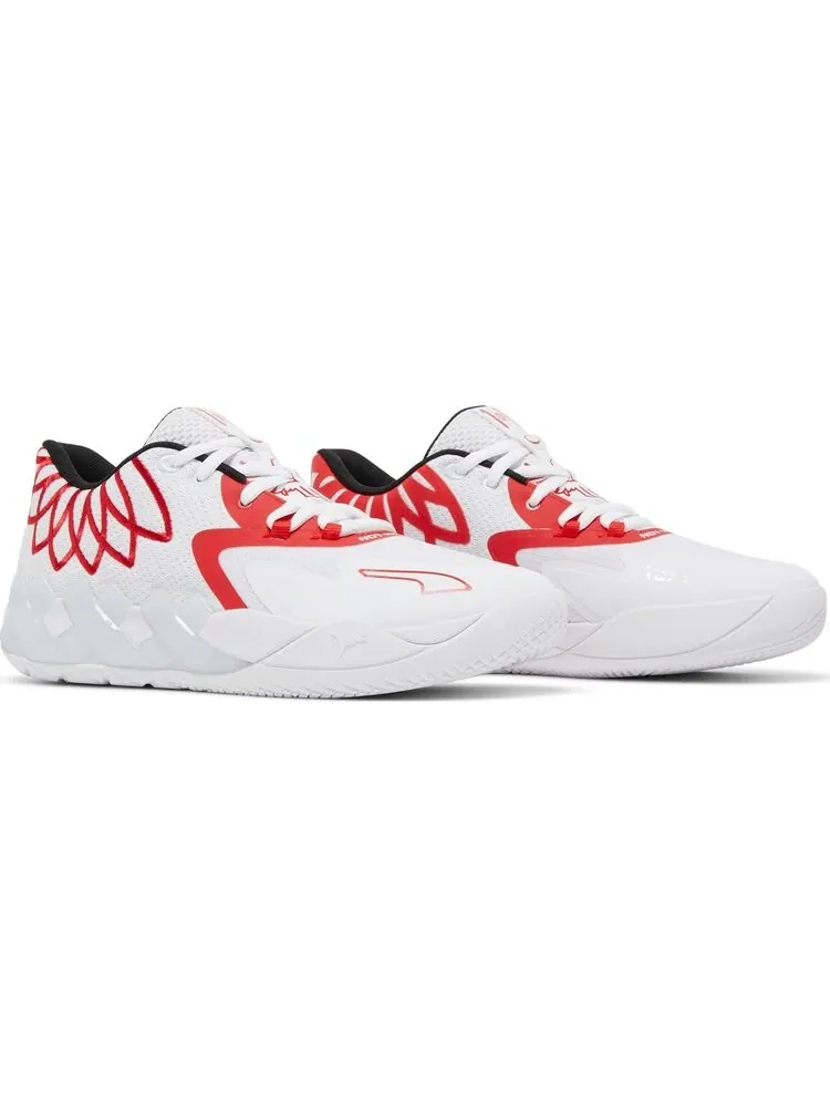 Кроссовки Puma MB.01 Lo Team Colors - White High Risk Red — изображение 8 из 8, белый