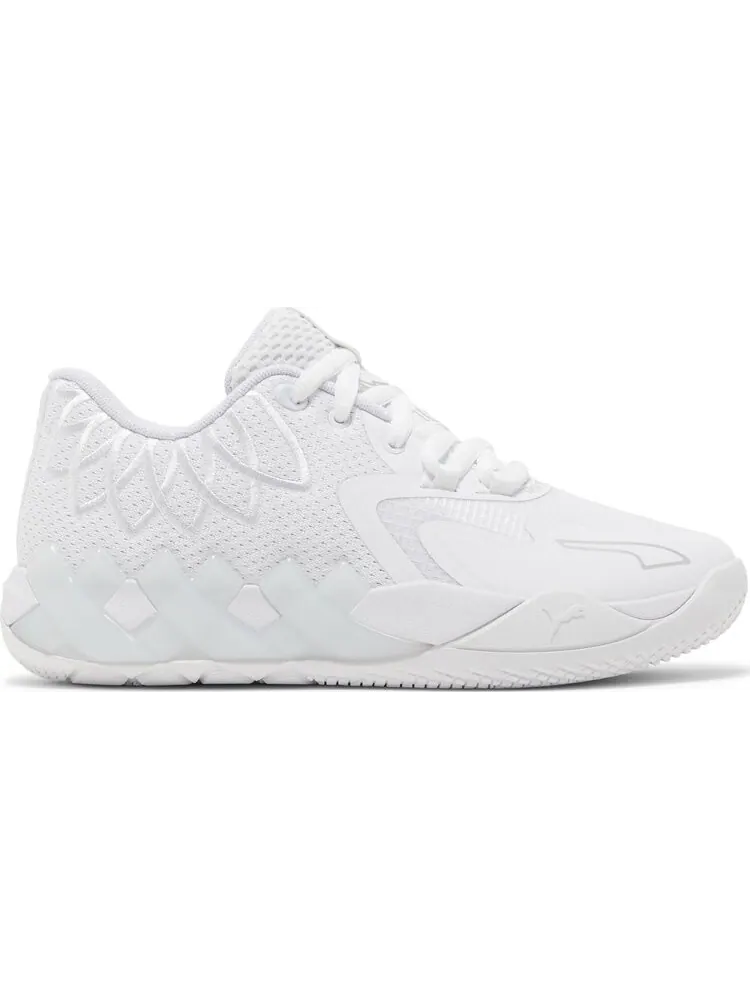 Кроссовки Puma MB.01 Lo Jr Team Colors - Triple White — изображение 1 из 8, белый