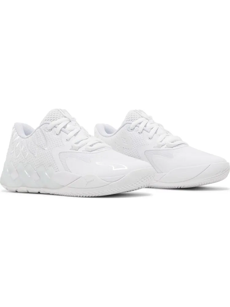 Кроссовки Puma MB.01 Lo Jr Team Colors - Triple White — изображение 8 из 8, белый