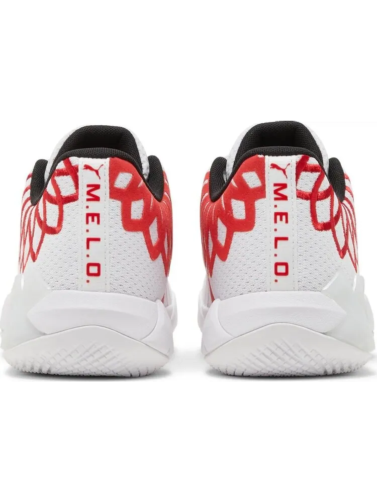 Кроссовки Puma MB.01 Lo Jr Team Colors - White High Risk Red — изображение 6 из 8, белый