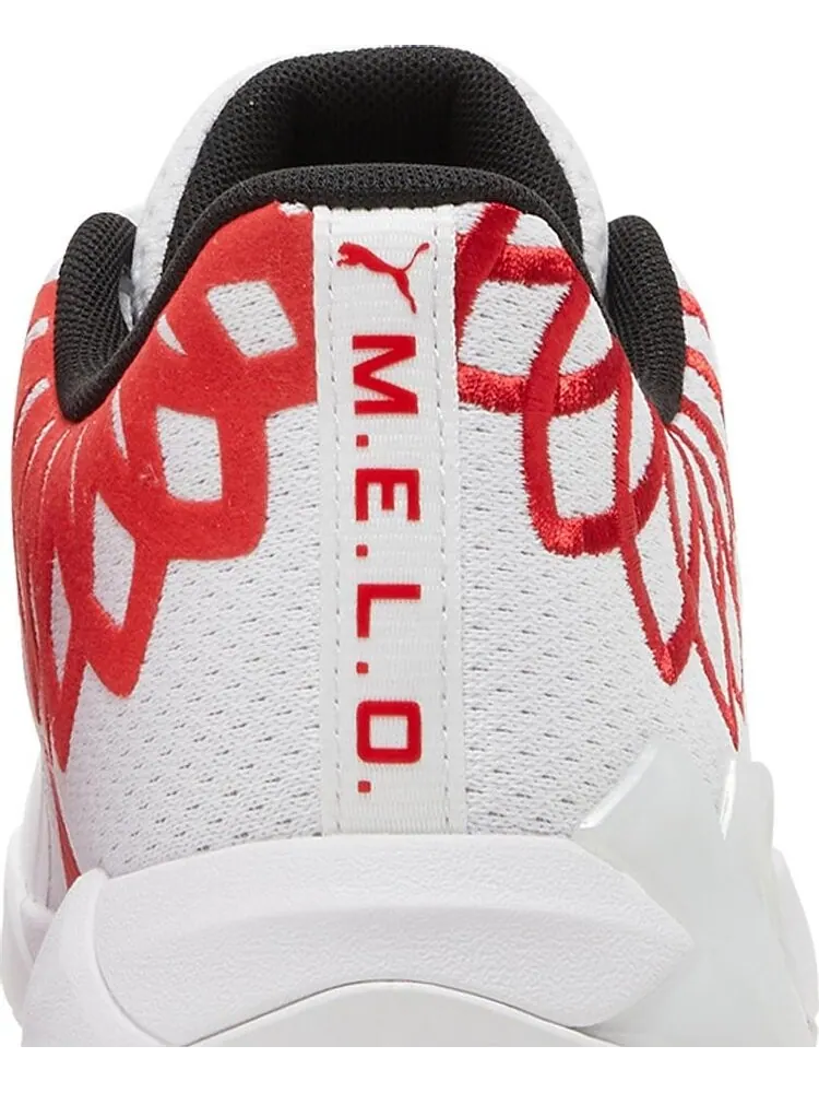 Кроссовки Puma MB.01 Lo Jr Team Colors - White High Risk Red — изображение 7 из 8, белый