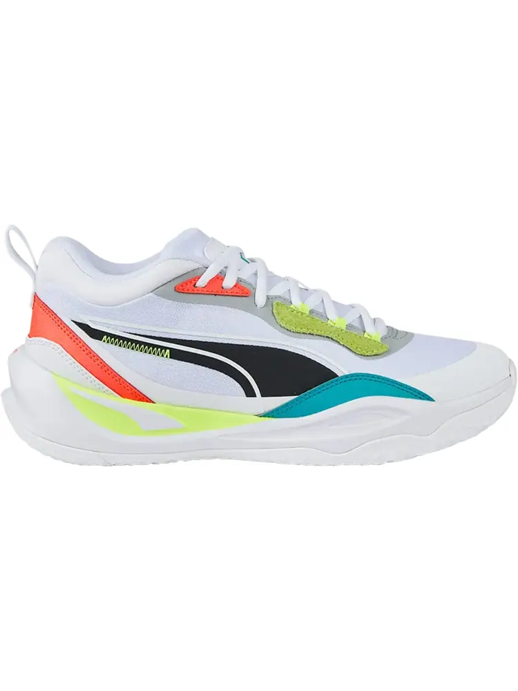 Кроссовки Puma Playmaker Pro White Fiery Coral Lime — изображение 1 из 1, белый