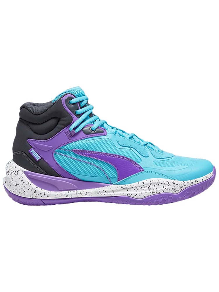 Кроссовки Puma Playmaker Pro Mid 'Purple Glimmer Bright Aqua' — изображение 1 из 1, синий