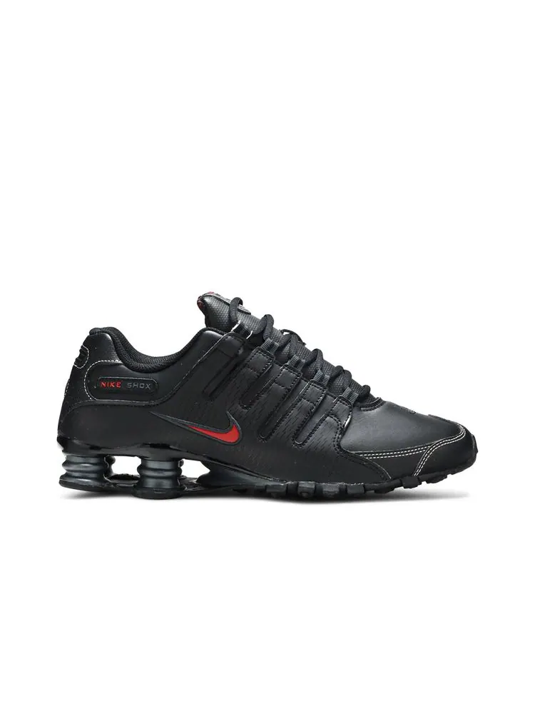 Кроссовки Shox NZ 'Black Varsity Red' — изображение 1 из 8, черный красный