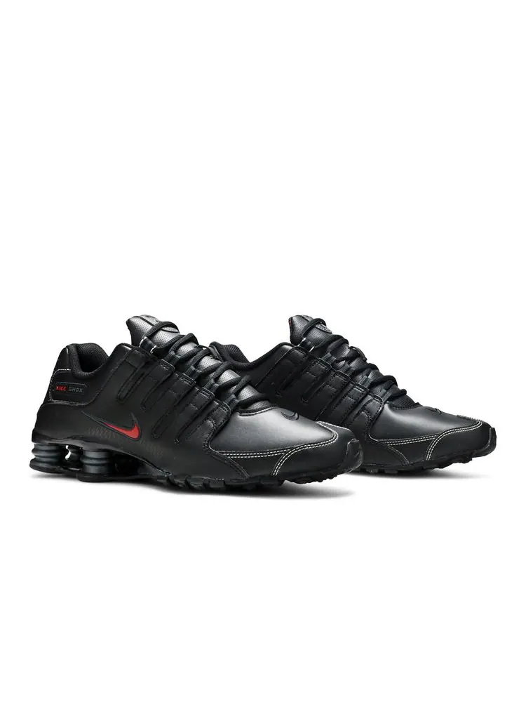 Кроссовки Shox NZ 'Black Varsity Red' — изображение 8 из 8, черный красный