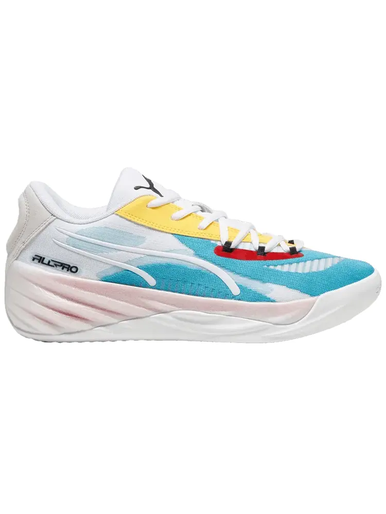 Кроссовки Puma All-Pro Nitro 'Pelé Yellow Aqua' — изображение 1 из 1, желтый голубой