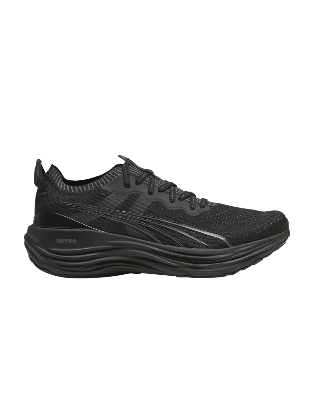 Кроссовки ForeverRun Nitro Knit Puma — изображение 1 из 1, черный/серый